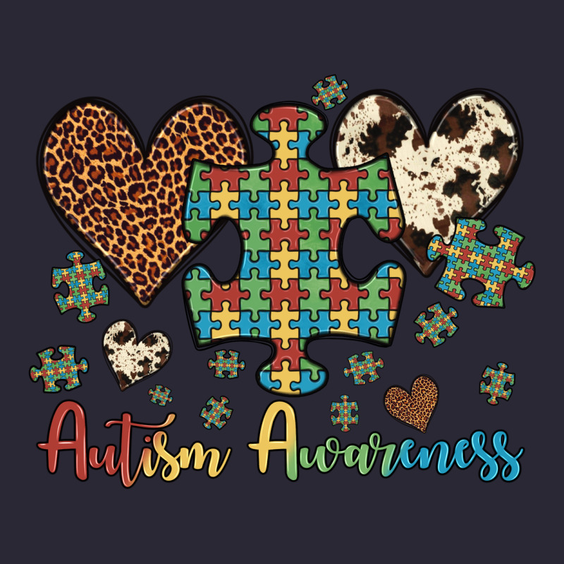 Autism Awareness Leopard Cowhide Herts Puzzle Vintage Tee by Artiststas | Teevron
