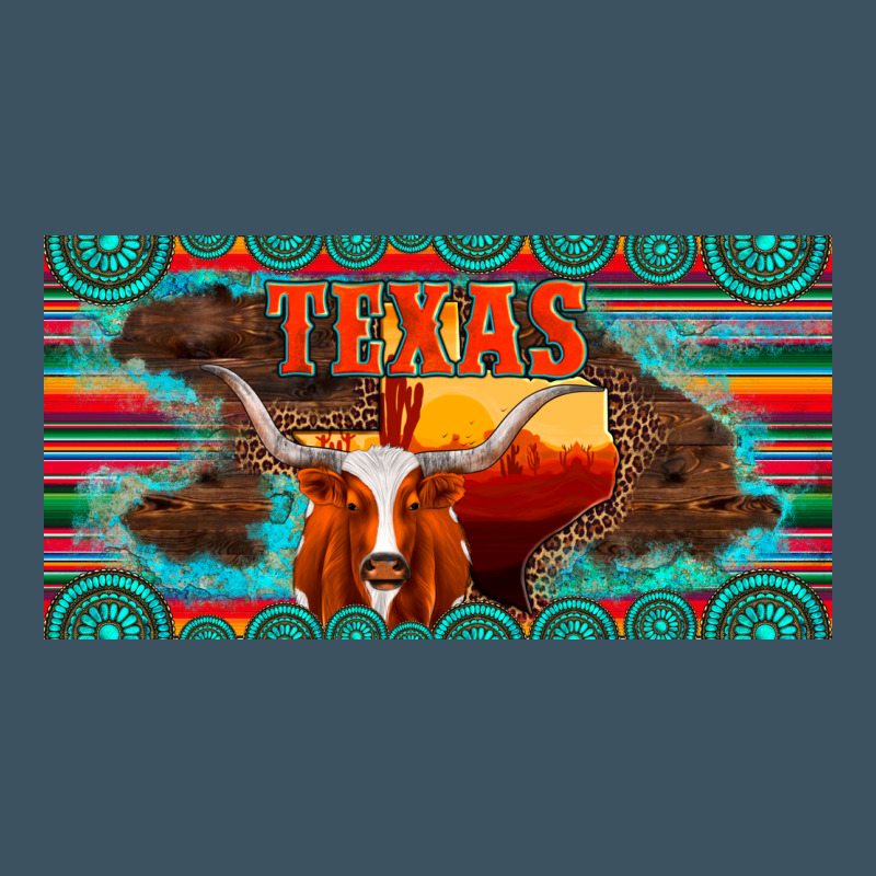 Texas And Map With Longhorn Serape Gemstone Licanse Plate Urban Hoodie by Artiststas | Teevron