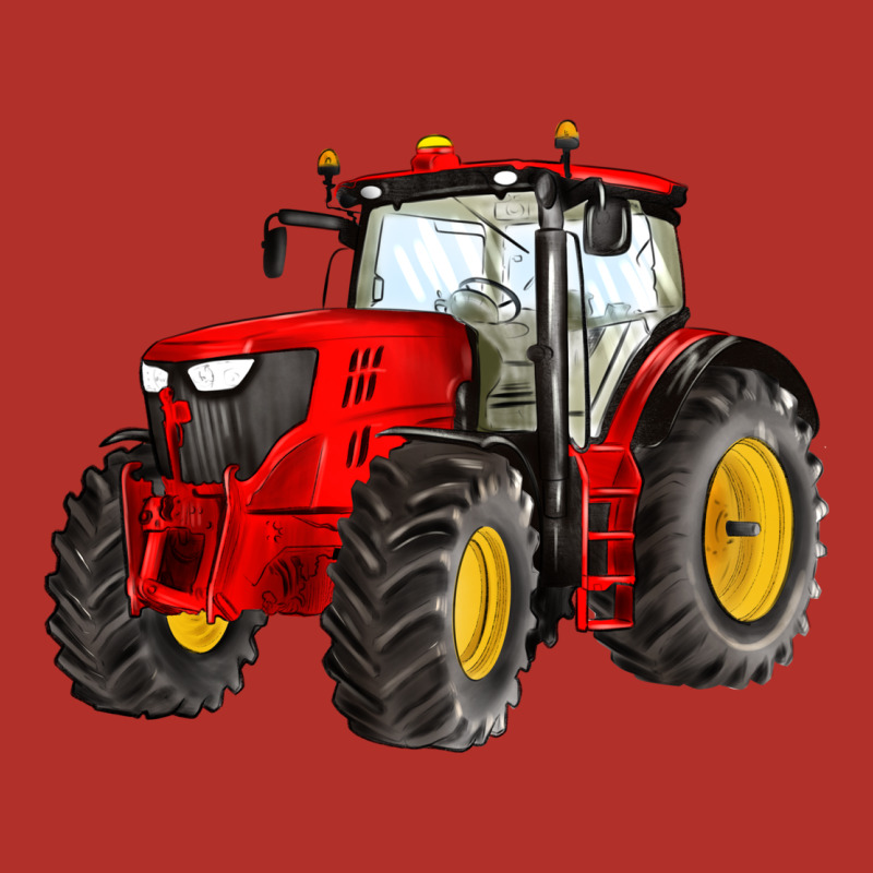 Western Farm Tractor Red Premium Hoodie by Artiststas | Teevron