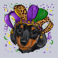 Mardi Gras Hat Dachshund Puppy Heavyweight Hoodie | Teevron
