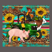 Western Farm Tractor Pig Rooster Cow Sunflowers Premium Hoodie | Teevron