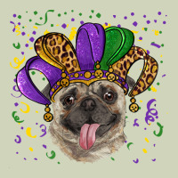 Mardi Gras Hat Pug Heavyweight Hoodie | Teevron