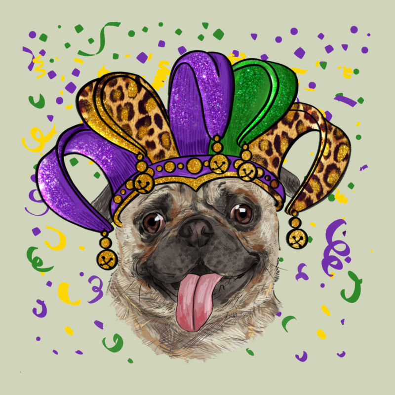 Mardi Gras Hat Pug Heavyweight Hoodie by RanaPortraitStore | Teevron