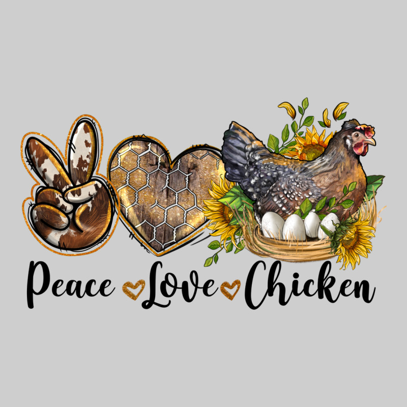 Peace Love Chicken Premium Tee by LillyAllenDesigns | Teevron