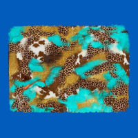 Western Turquoise Leopard And Cowhide Background Urban Hoodie | Teevron