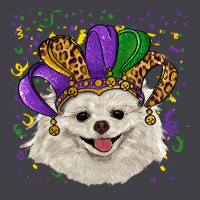 Mardi Gras Hat White Pomeranian Heavyweight Hoodie | Teevron