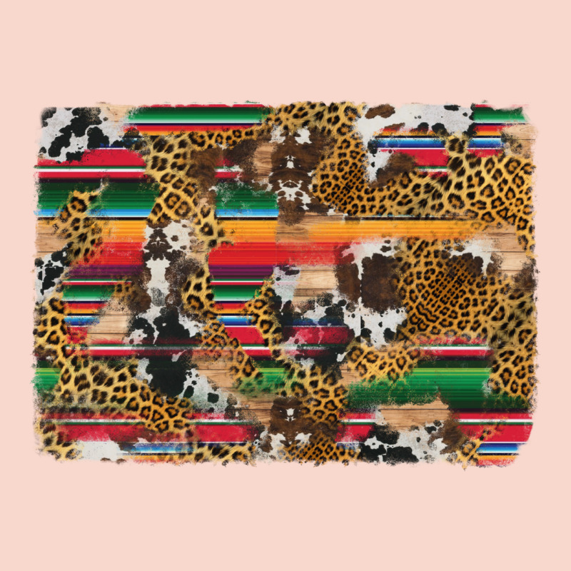Western Serape Cowhide And Leopard Background Urban Hoodie by Artiststas | Teevron