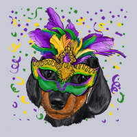 Mardi Gras Mask Dachshund Puppy Heavyweight Hoodie | Teevron