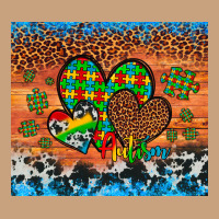 Autism Awareness Hearts Leopard Cowhide Vintage Tee | Teevron