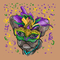 Mardi Gras Mask French Bulldog Heavyweight Hoodie | Teevron