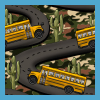 Cactus Camouflage School Bus Seamless Pattern Premium Hoodie | Teevron