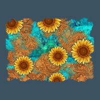 Sunflower Turquoise And  Leather Background Urban Hoodie | Teevron