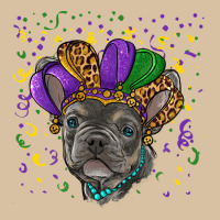 Mardi Gras French Bulldog Heavyweight Hoodie | Teevron