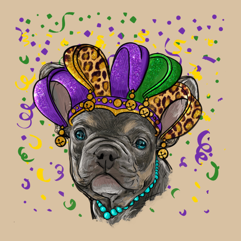 Mardi Gras French Bulldog Heavyweight Hoodie by RanaPortraitStore | Teevron
