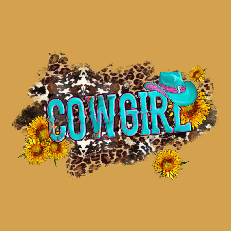 Western Cowgirl And Sunflower With Hat And Cowhide Leopard Urban Hoodie by Artiststas | Teevron