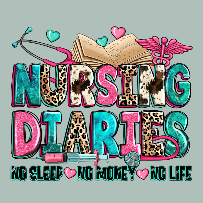Nursing Diaries No Sleep No Money No Life Heavyweight Hoodie by Zillion Design Studio | Teevron