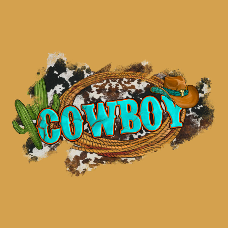 Western Cowboy And Hat With Cactus And Cowhide Urban Hoodie by Artiststas | Teevron