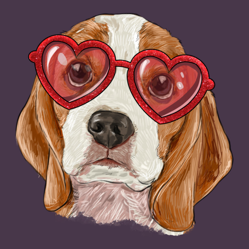 Beagle With Love Glasses Heavyweight Hoodie by RanaPortraitStore | Teevron