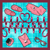 Nurse Heart Beat Seamless Pattern Premium Hoodie | Teevron
