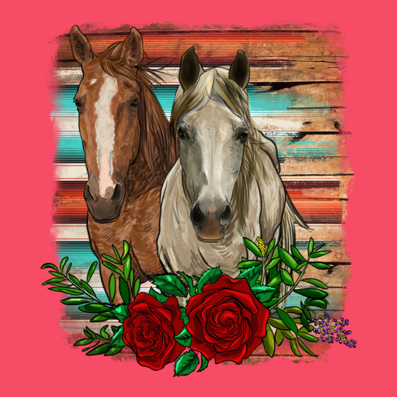 Horses With Roses Premium Sweatshirt by RanaPortraitStore | Teevron