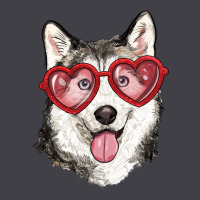Husky With Love Glasses Heavyweight Hoodie | Teevron