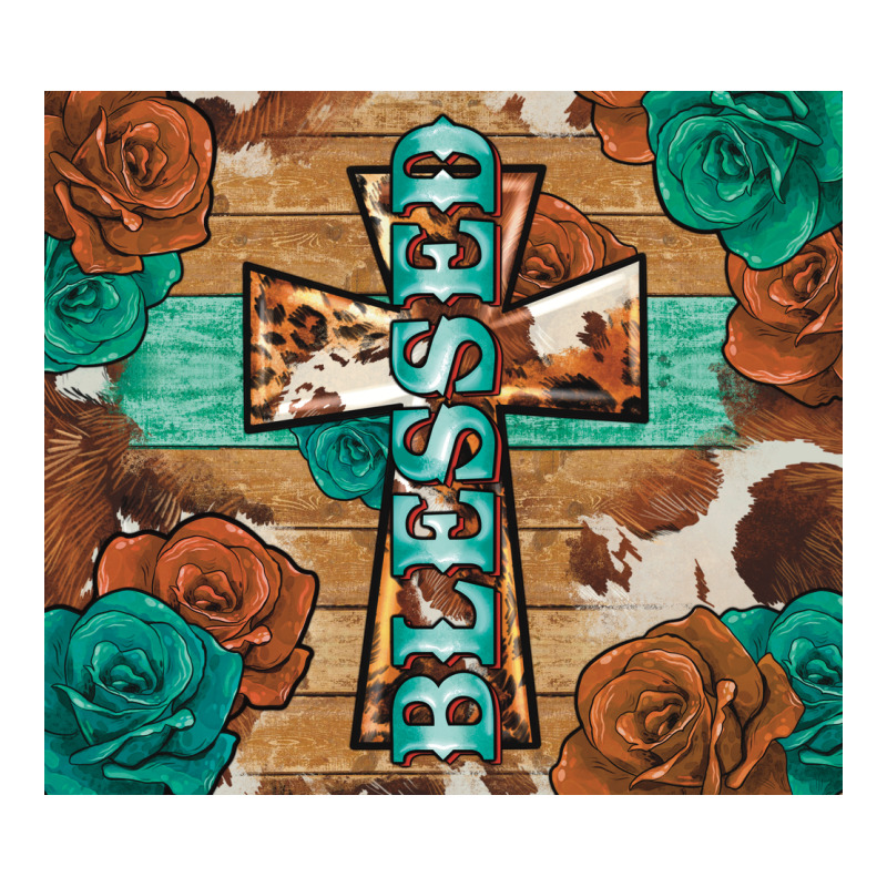Blessed Cross Long Sleeve Tee by BarkalooDesign | Teevron