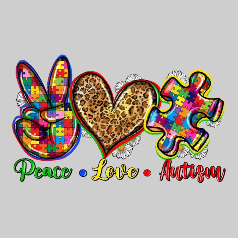 Peace Love Autism Premium Sweatshirt by Zillion Design Studio | Teevron