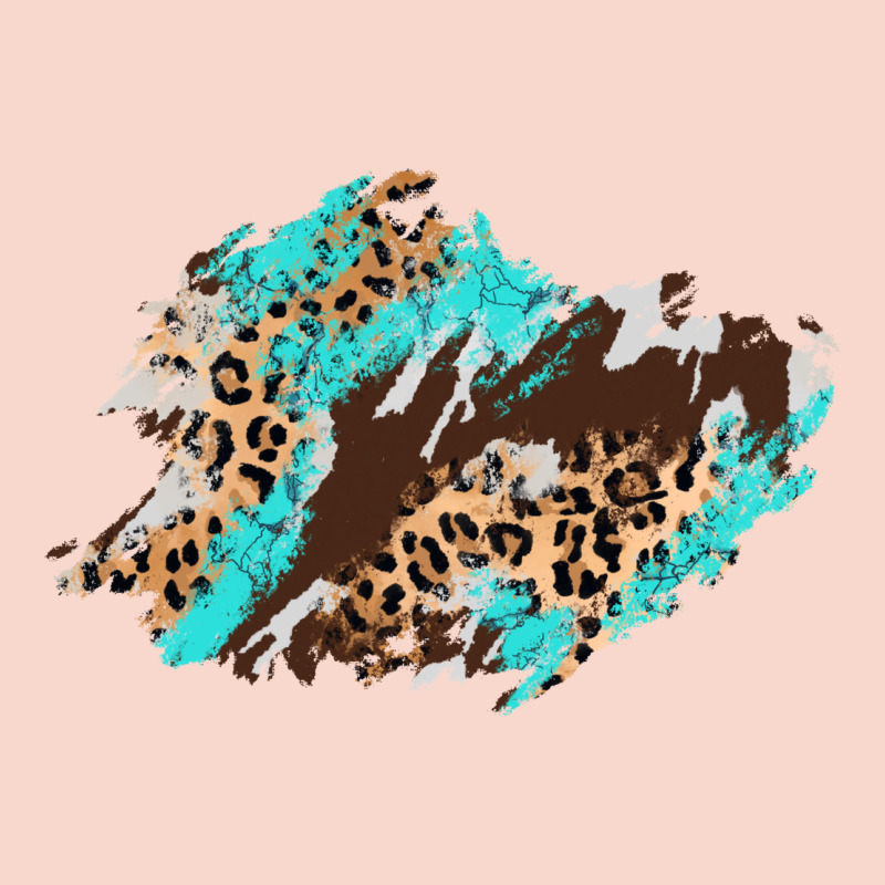 Cowhide Leopard Turquoise Patch Urban Hoodie by AdoDesignShop | Teevron