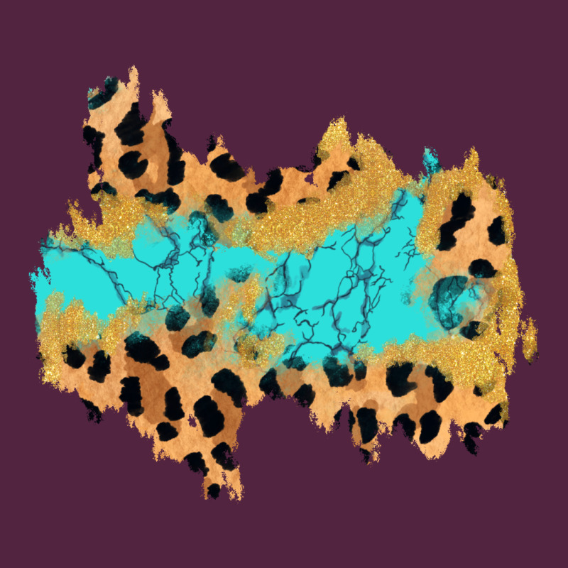 Glitter Leopard Turquoise Patch Urban Hoodie by AdoDesignShop | Teevron