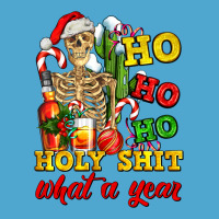 Christmas Ho Ho Ho Holy Shit What A Year Skeleton Premium Hoodie | Teevron
