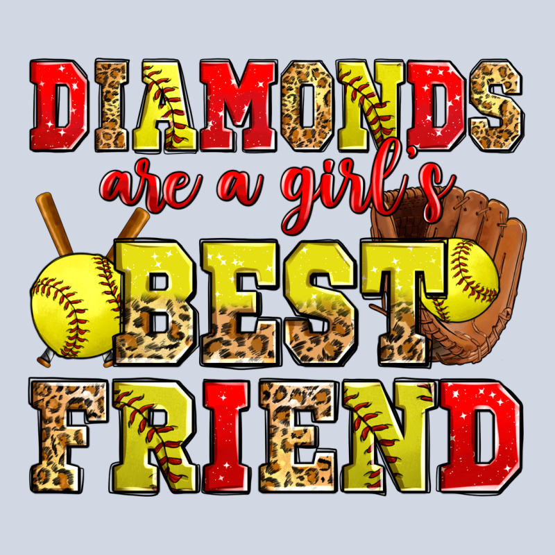 Diamonds Are A Girl's Best Friend Softball Premium Sweatshirt by Zillion Design Studio | Teevron
