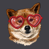 Shiba Inu With Love Glasses Heavyweight Hoodie | Teevron