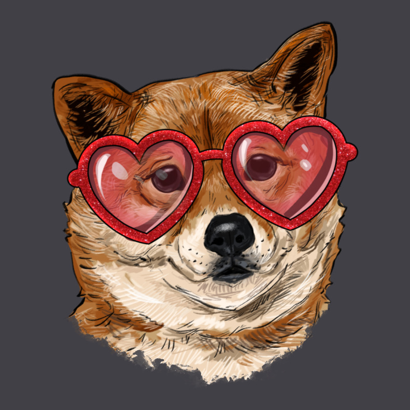 Shiba Inu With Love Glasses Heavyweight Hoodie by RanaPortraitStore | Teevron
