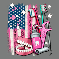 American Flag And Dental Elements With Teeth Premium Hoodie | Teevron
