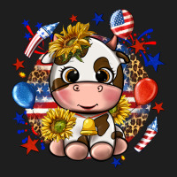 Cute Cow Fourth Of July Heavyweight Hoodie | Teevron
