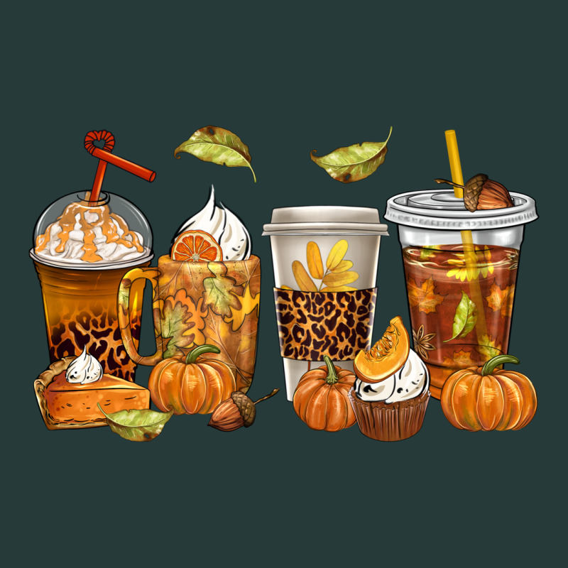 Fall Coffee Cups Premium Sweatshirt by texasbilliewilder | Teevron