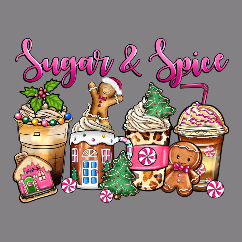 Sugar And Spice Pink Gingerbread Coffee Cups Heavyweight Hoodie by Zillion Design Studio | Teevron