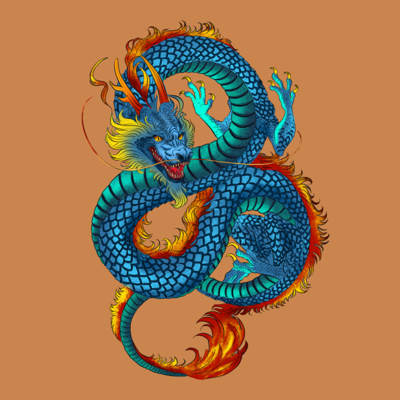 Blue Dragon Heavyweight Hoodie by RanaPortraitStore | Teevron