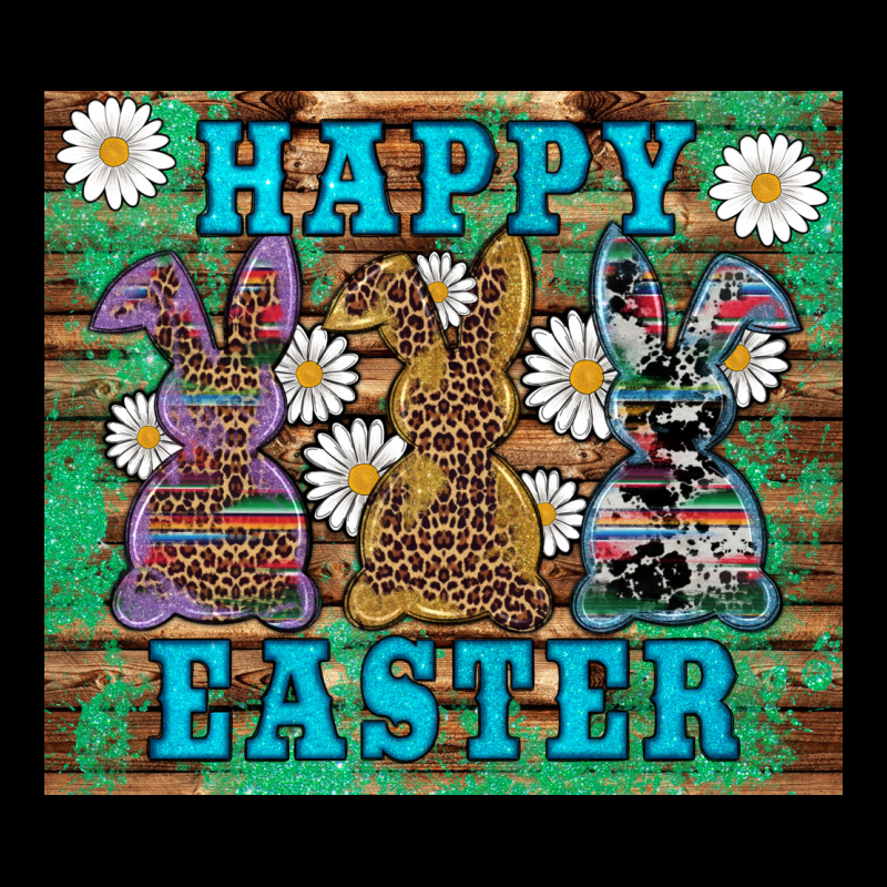 Easter Happy Easter Western Bunnies Daisies Urban Hoodie by Artiststas | Teevron