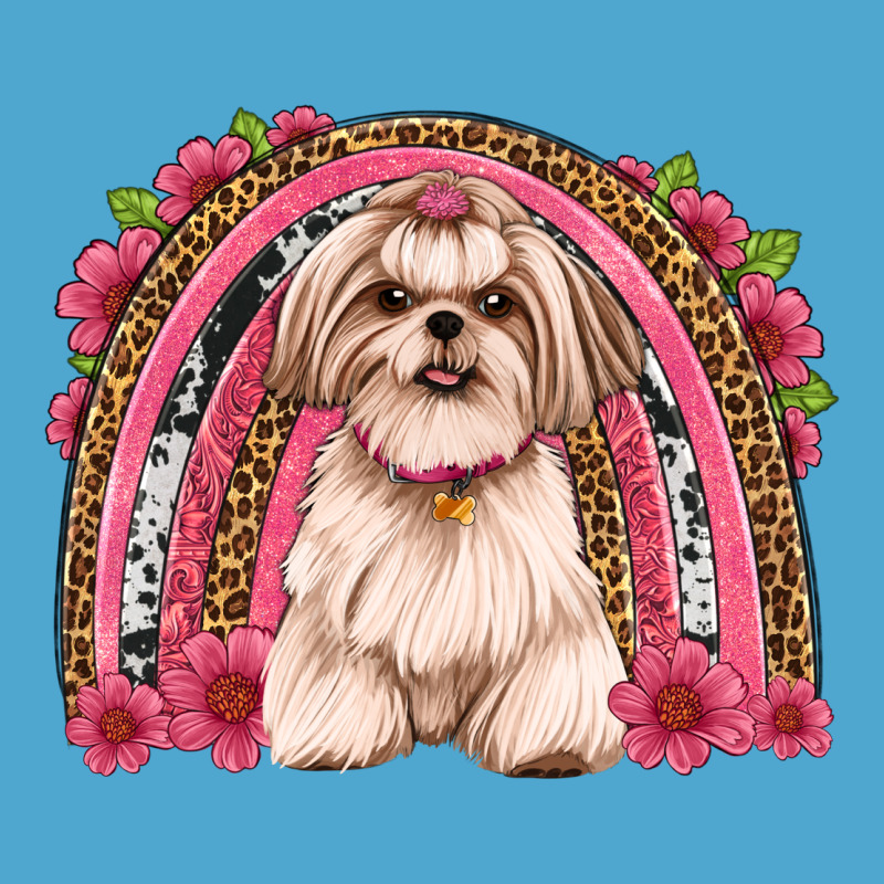 Shih Tzu Floral Rainbow Premium Hoodie by Artiststas | Teevron
