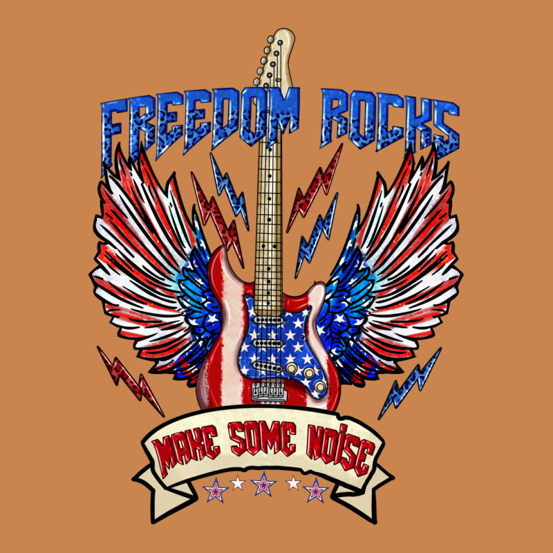 Freedom Rocks Make Some Noise Heavyweight Hoodie by texasbilliewilder | Teevron