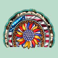 Sunflower American Flag Leopard Gemstone Cowhide Rainbow Premium Hoodie | Teevron