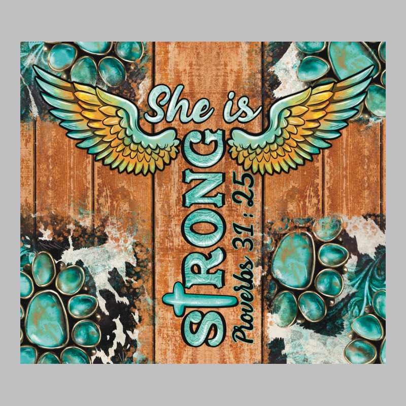 She Is Strong Tumbler Long Sleeve Tee by BarkalooDesign | Teevron