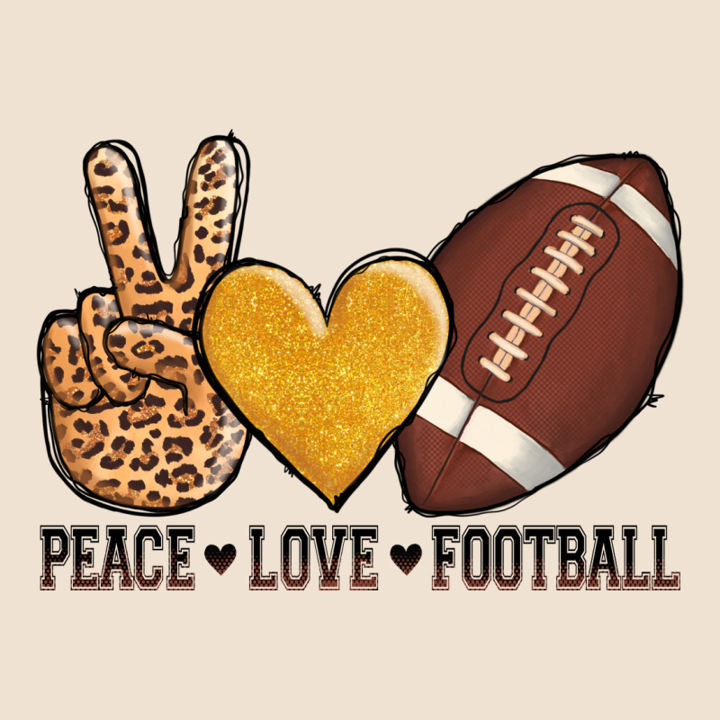 Peace Love Football Urban Hoodie by AdoDesignShop | Teevron