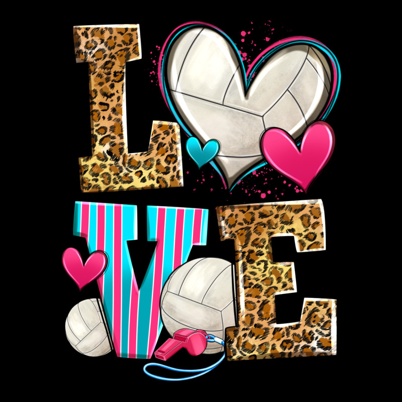 Love Volleyball Premium Sweatshirt by Zillion Design Studio | Teevron