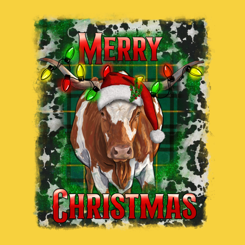 Merry Christmas Longhorn Cow Premium Sweatshirt by RanaPortraitStore | Teevron