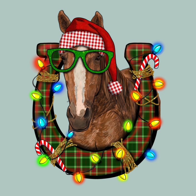 Christmas Horseshoe With Horse Premium Sweatshirt by RanaPortraitStore | Teevron