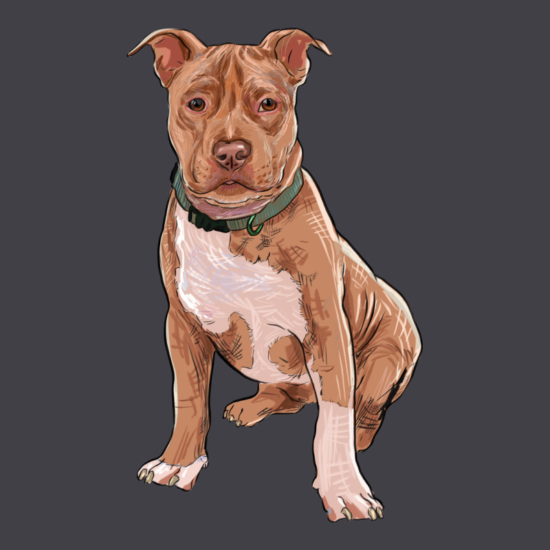 Brown Pitbull Heavyweight Hoodie by RanaPortraitStore | Teevron