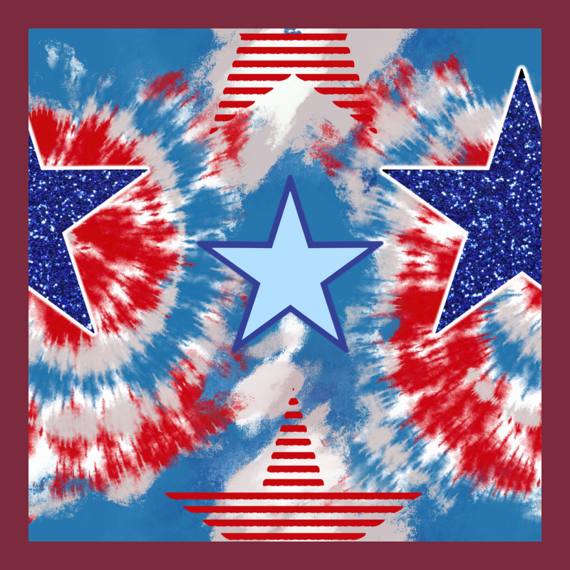 Patriotic Tie Dye Stars Premium Hoodie by BundleAndBundleShop | Teevron