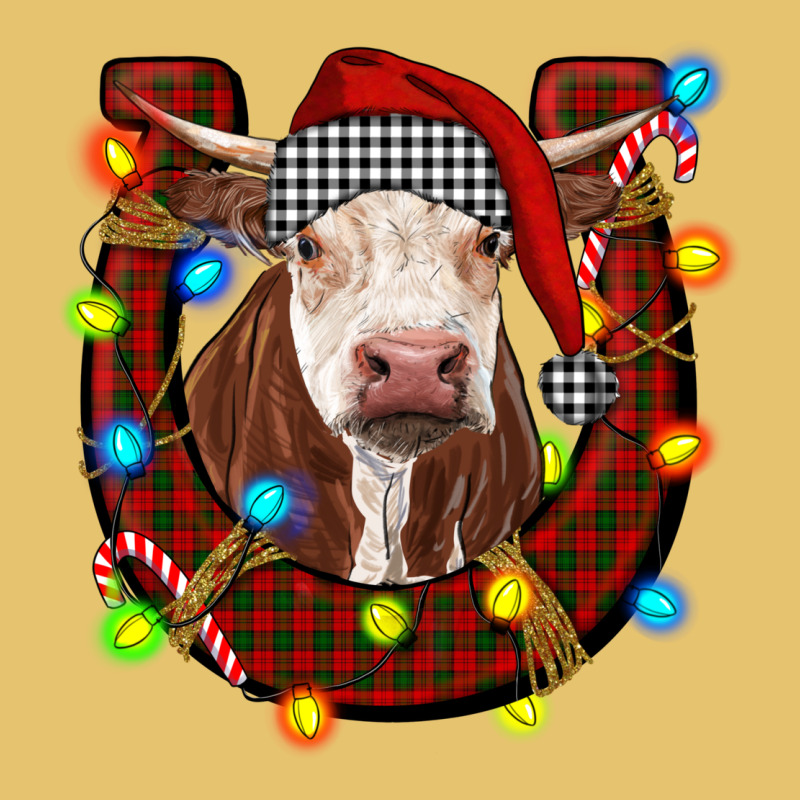 Christmas Horseshoe With Hereford Cow Premium Sweatshirt by RanaPortraitStore | Teevron